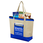 21” W x 16” H - ‘Country Aire’ Oversized Beach & Travel Zippered Tote Bag